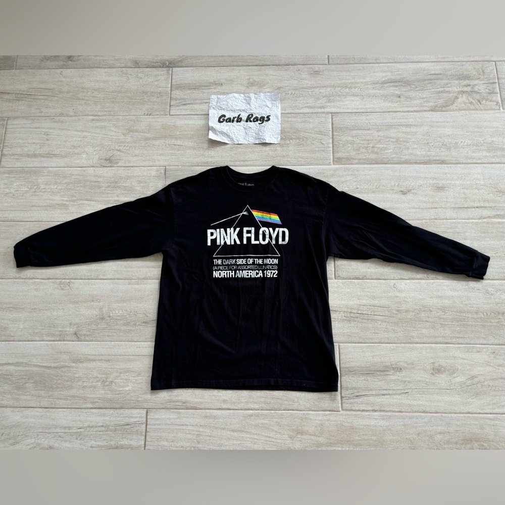 Pink Floyd Mens Black Longsleeve LS Crewneck Shirt Size XXL/2XL - Pink Floyd LTD